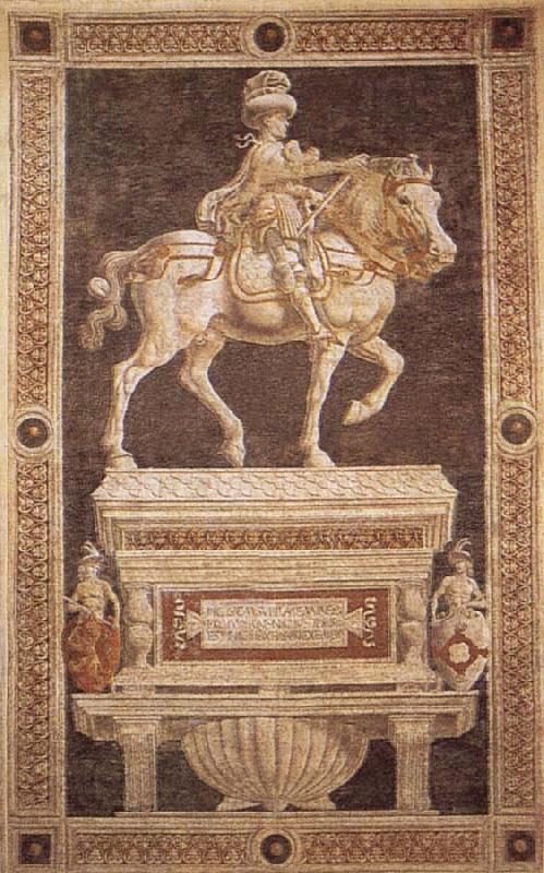 Reiterportrat of Niccolo there Tolentino, Andrea del Verrocchio